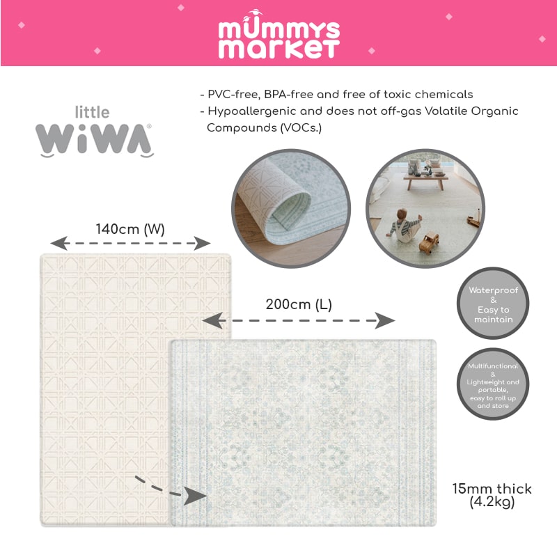 Little Wiwa Costal Seabreeze Playmat (2m x 1.4m x 15mm)